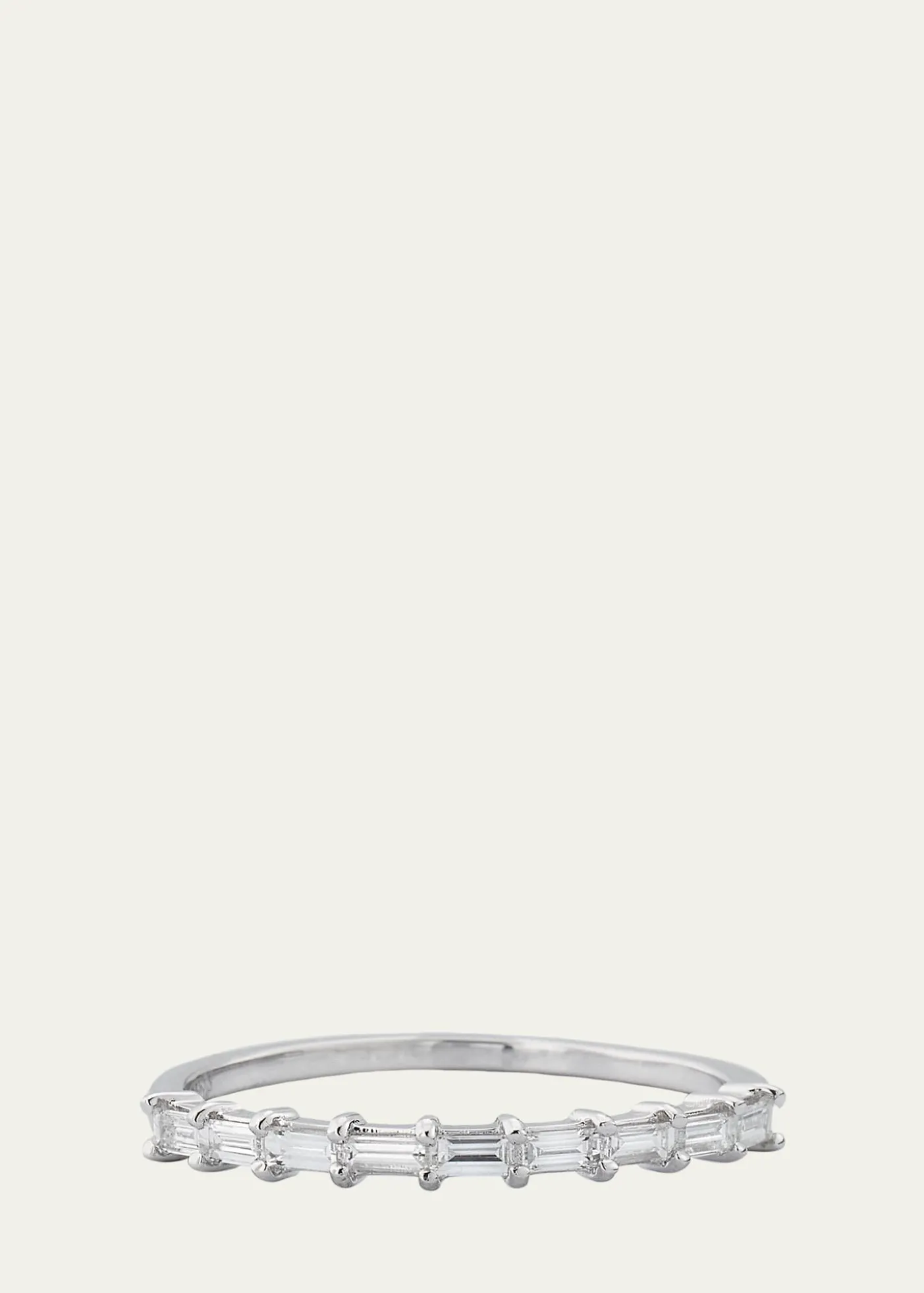 Lana14K Gold Baguette Diamond Half Eternity Band Ring