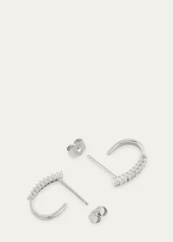 Lana14K Gold Baguette Diamond Huggie Earrings, 0.5 tcw