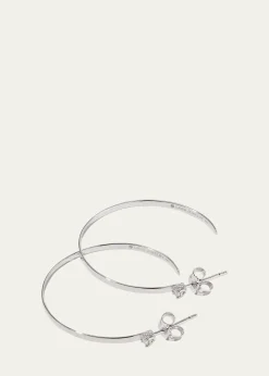 Lana14K Gold Diamond Sunrise Hoop Earrings