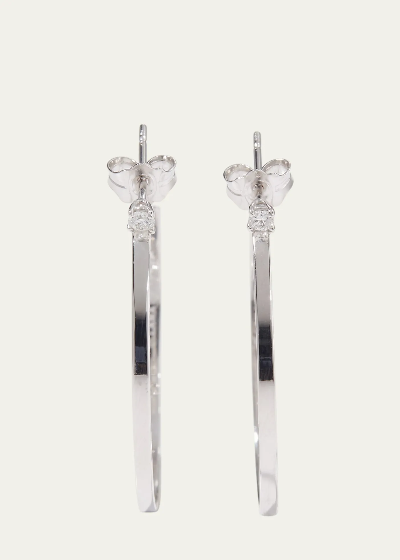 Lana14K Gold Diamond Sunrise Hoop Earrings