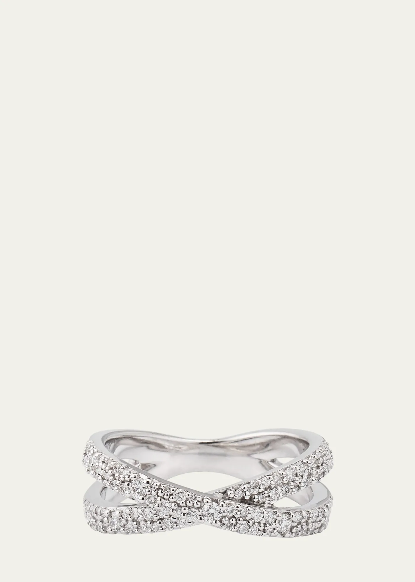 Lana14K Gold Flawless Diamond Vanity Crisscross Ring