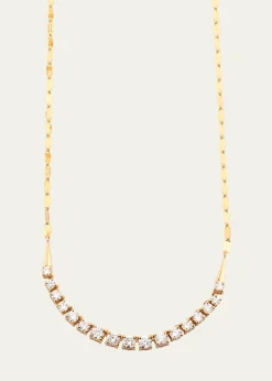 Lana14K Gold Flawless Graduating Diamond Tennis Necklace