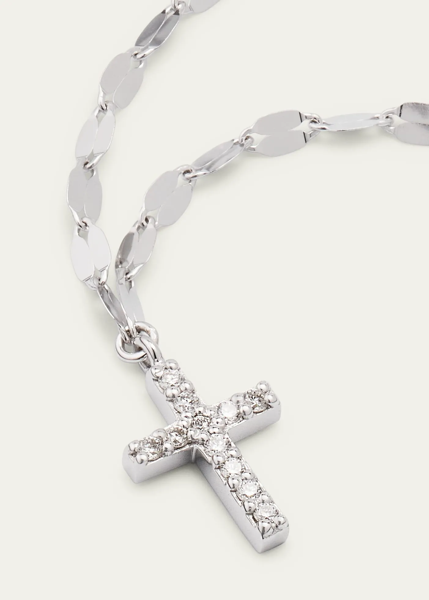 Lana14K Gold Flawless Mini Cross Pendant Necklace