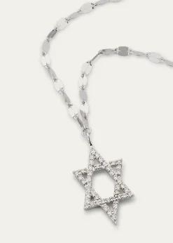 Lana14K Gold Flawless Star of David Pendant Necklace with Jump Ring, 16-18"L