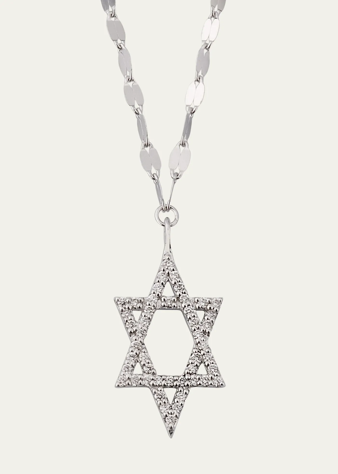 Lana14K Gold Flawless Star of David Pendant Necklace with Jump Ring, 16-18"L