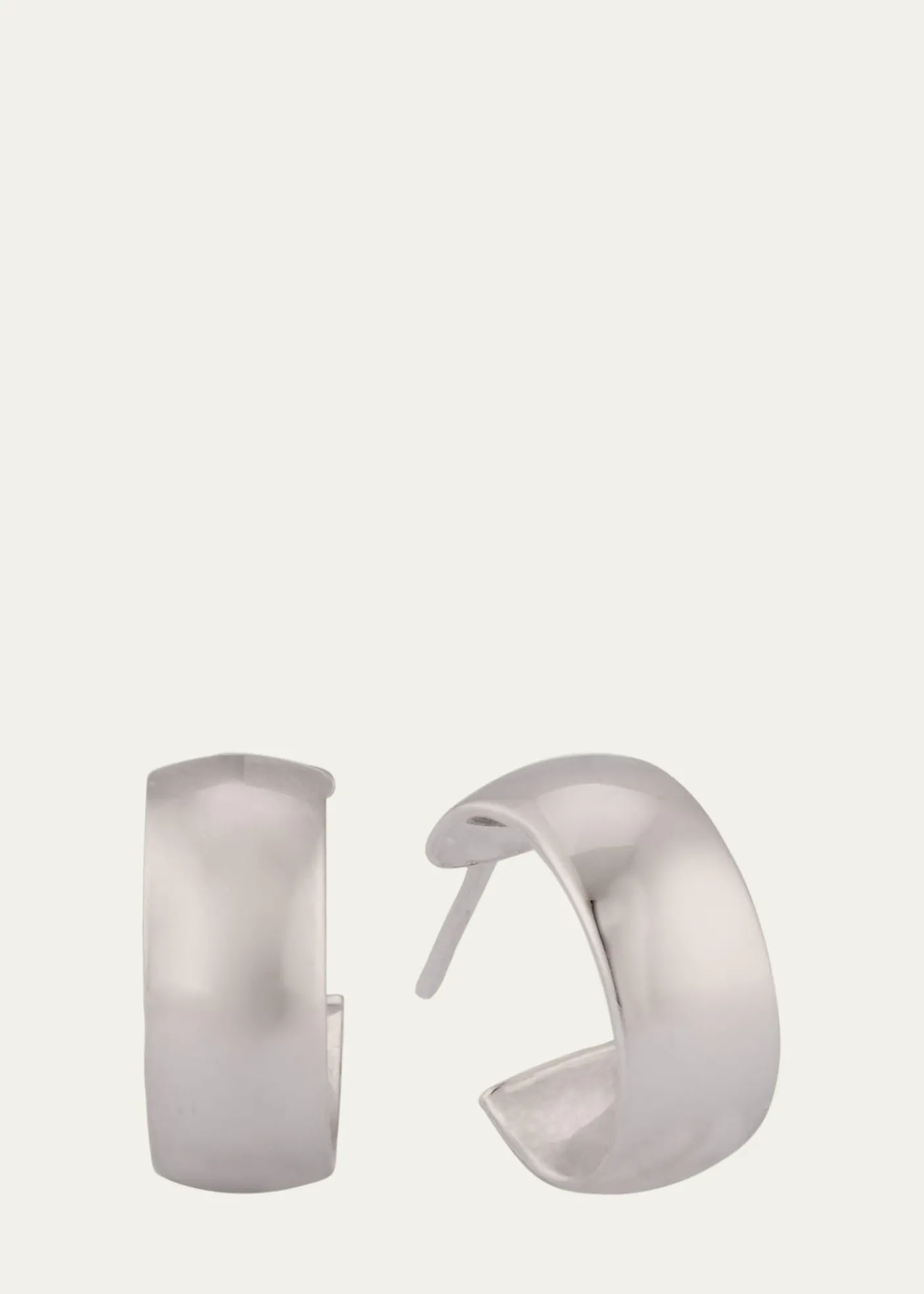 Lana14K Gold Hollow Huggie Earrings