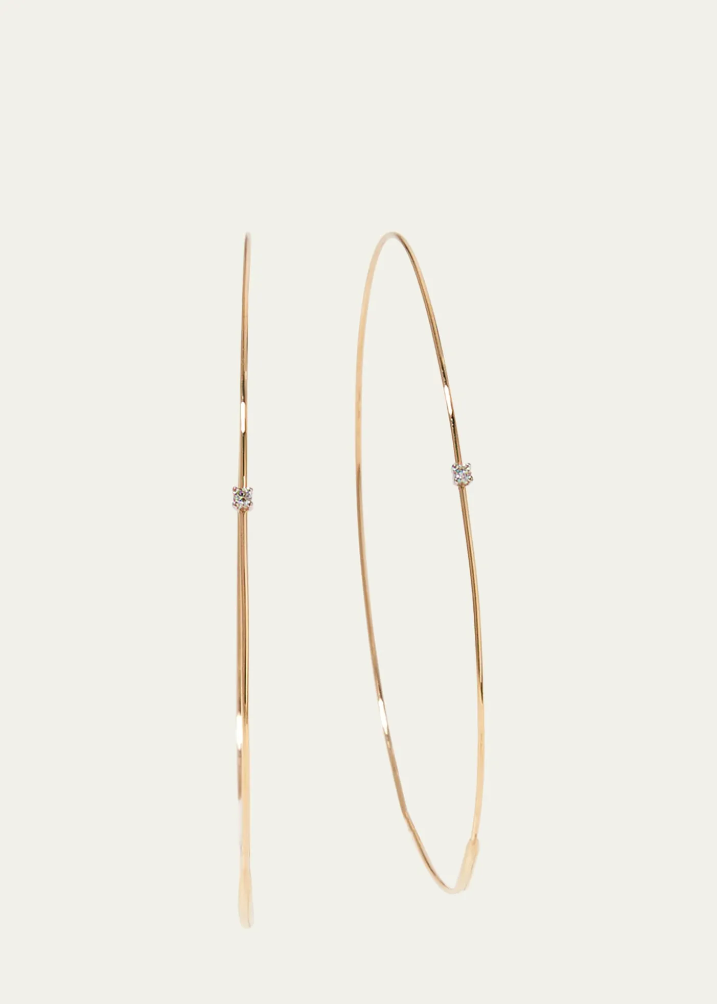 Lana14K Gold Large Magic Diamond Hoops