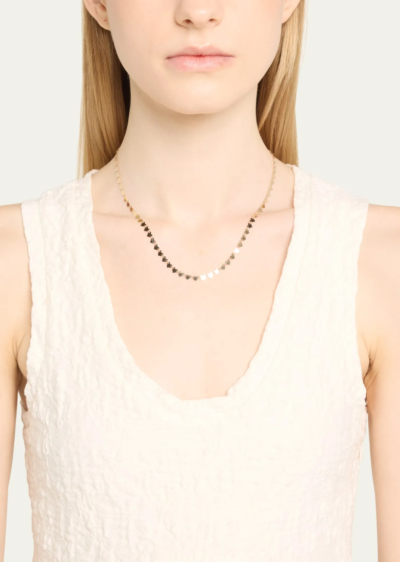 Lana14K Gold Laser Heart Chain Necklace