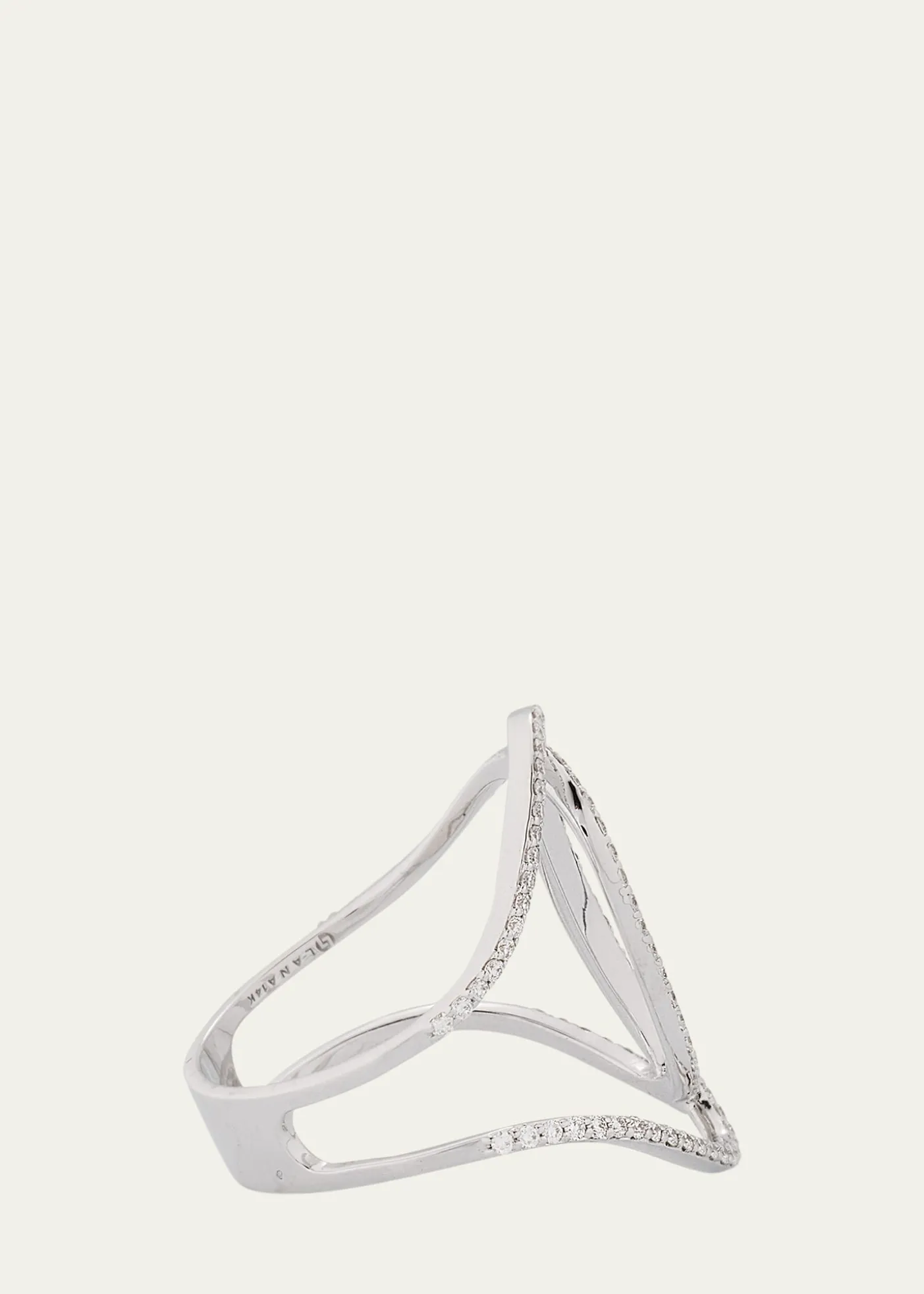 Lana14K Gold Skinny Illuminating Diamond Ring