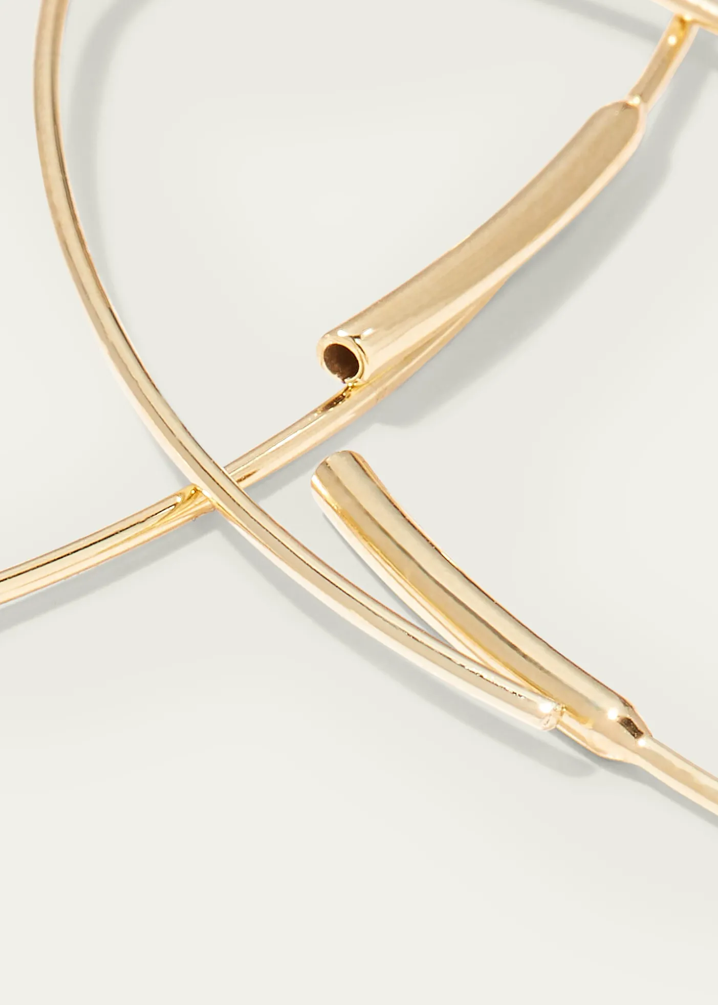 Lana14K Gold Small Oval Magic Hoop Earrings with Diamonds