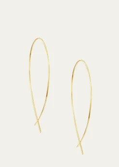 Lana14K Gold Small Upside Down Hoop Earrings