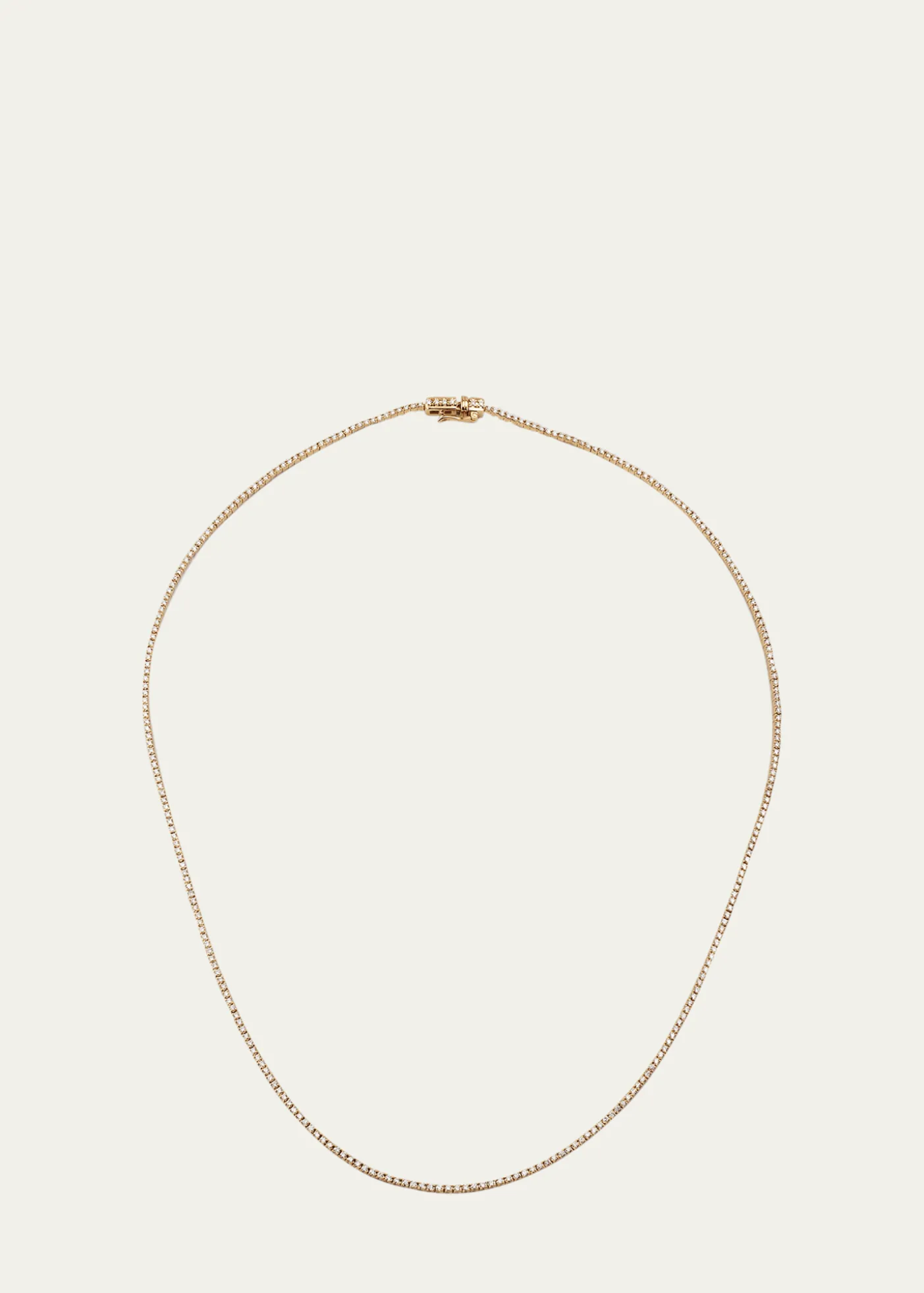 Lana14K Yellow Gold Skinny Tennis Necklace