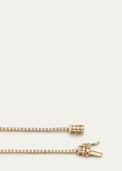 Lana14K Yellow Gold Skinny Tennis Necklace