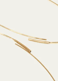 LanaLarge 14K Oval Magic Hoop Earrings with Diamonds