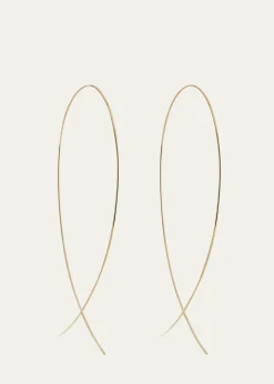 LanaLarge Upside Down Hoop Earrings in 14K Gold