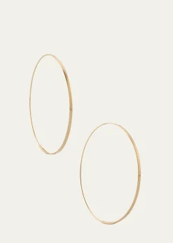Lana50mm Medium Flat Magic Hoop Earrings in 14K Yellow Gold