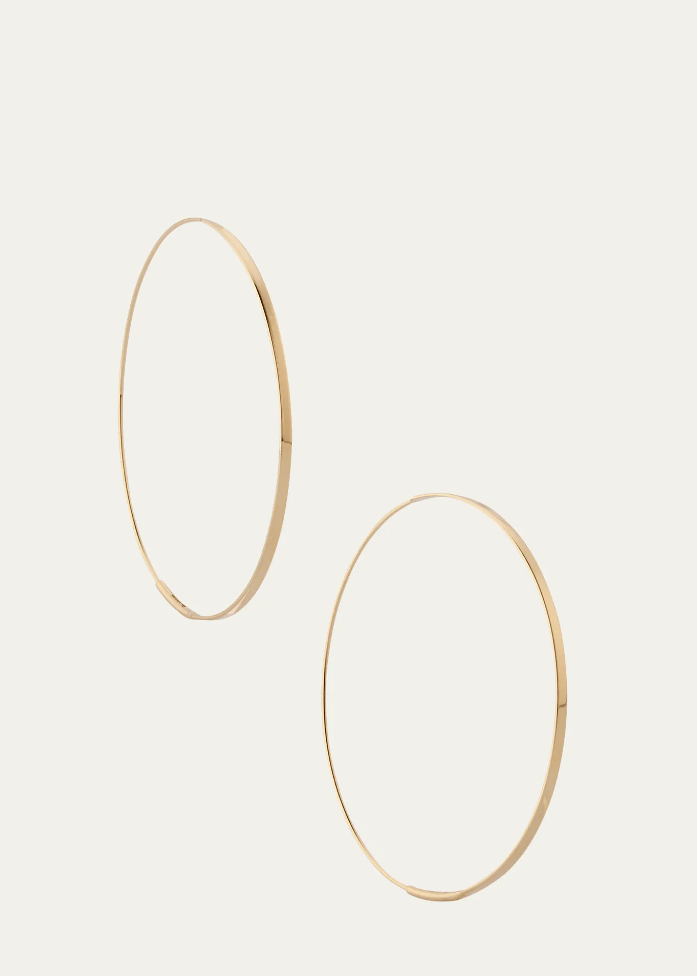 Lana50mm Medium Flat Magic Hoop Earrings in 14K Yellow Gold