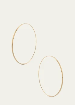 Lana50mm Medium Flat Magic Hoop Earrings in 14K Yellow Gold