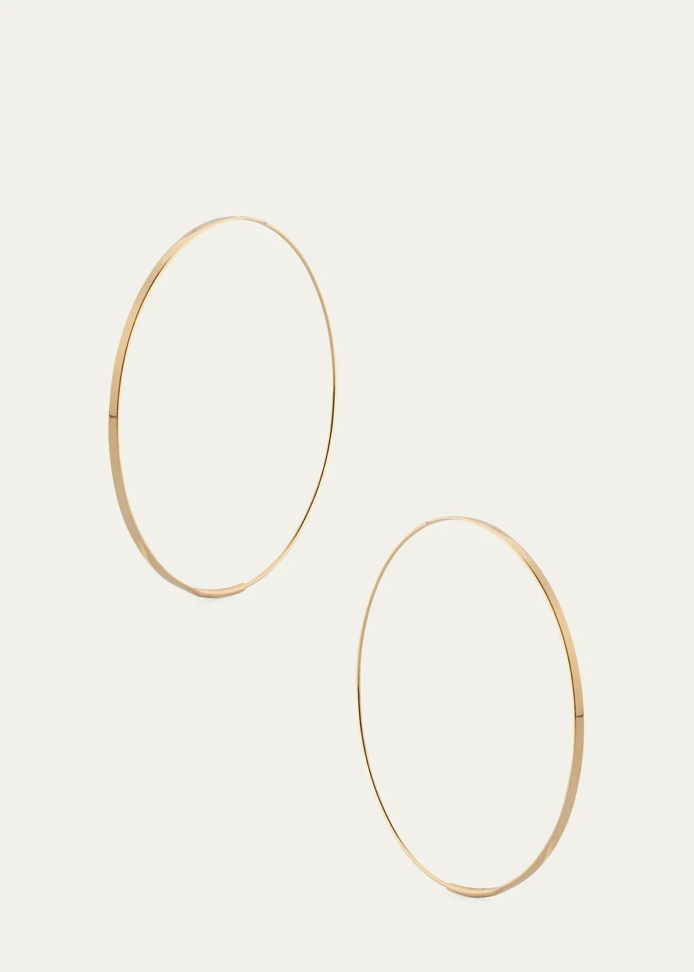 Lana50mm Medium Flat Magic Hoop Earrings in 14K Yellow Gold