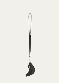 LEMAIREMen's Leather Croissant Crossbody Coin Purse