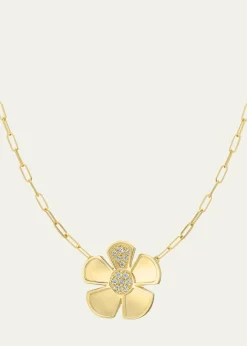 L. Klein18k Gold Alessia Diamond Pendant Necklace