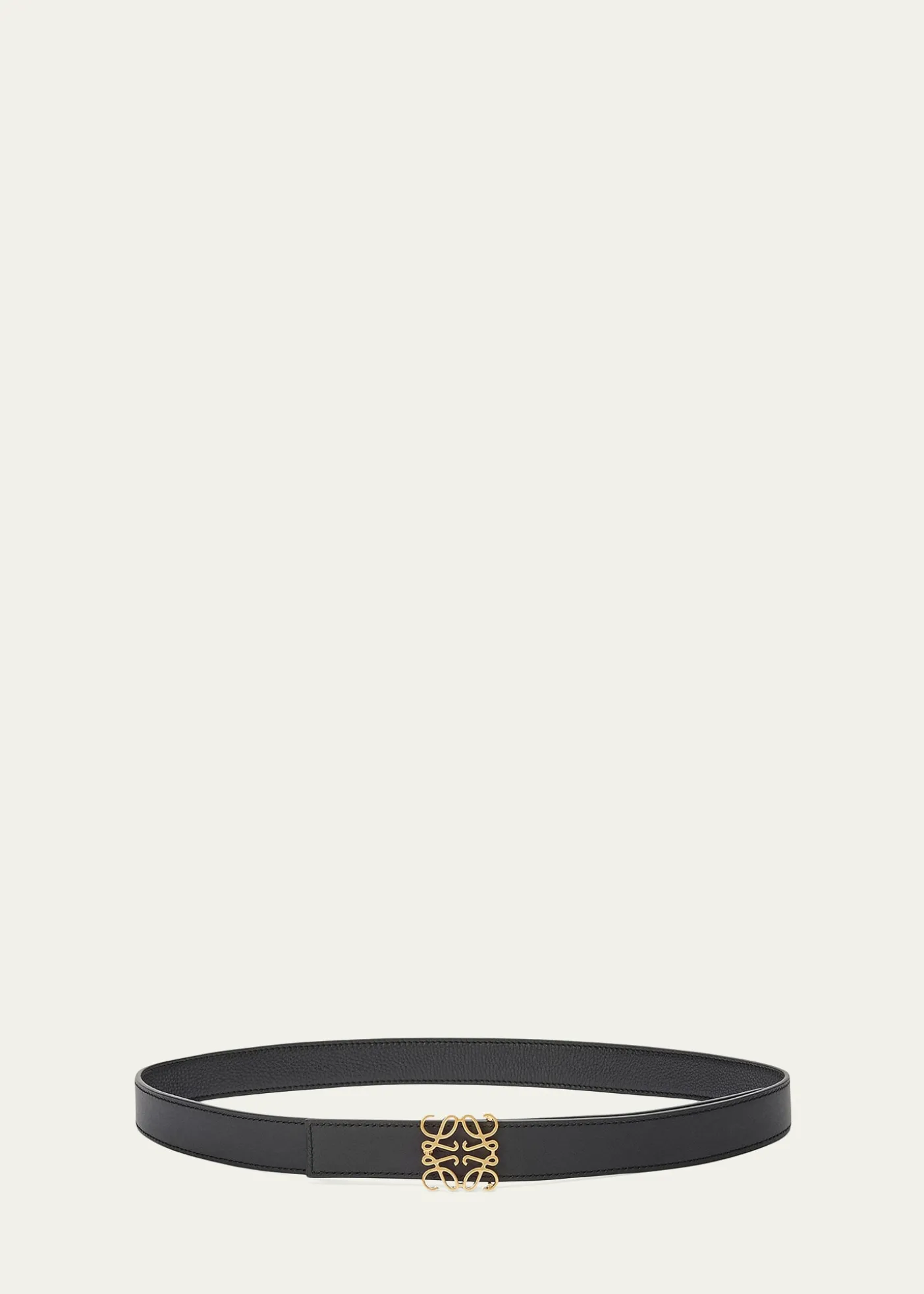 LoeweAnagram Reversible Grained Leather Belt