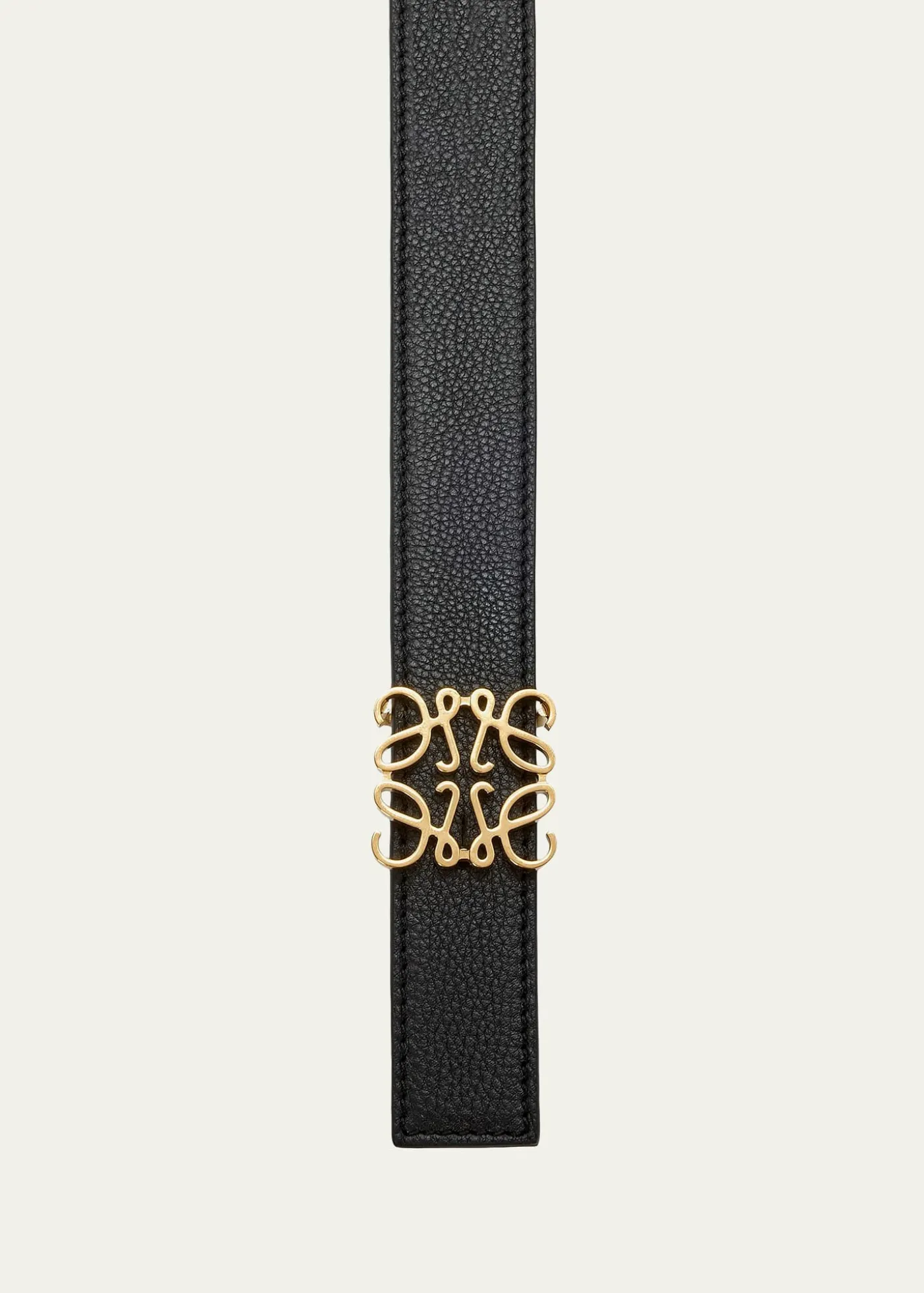 LoeweAnagram Reversible Grained Leather Belt