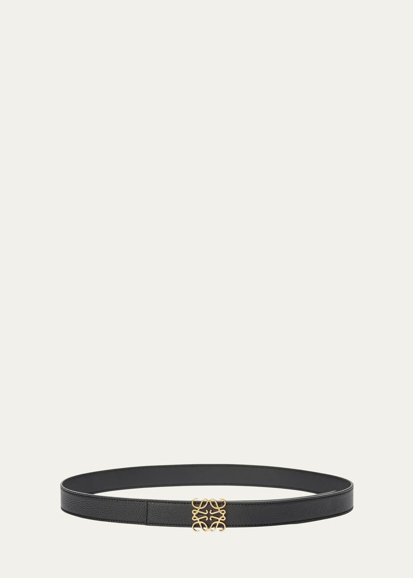 LoeweAnagram Reversible Grained Leather Belt
