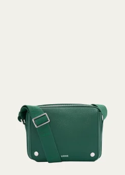 LoeweMen's XS Pebble Leather Messenger Bag
