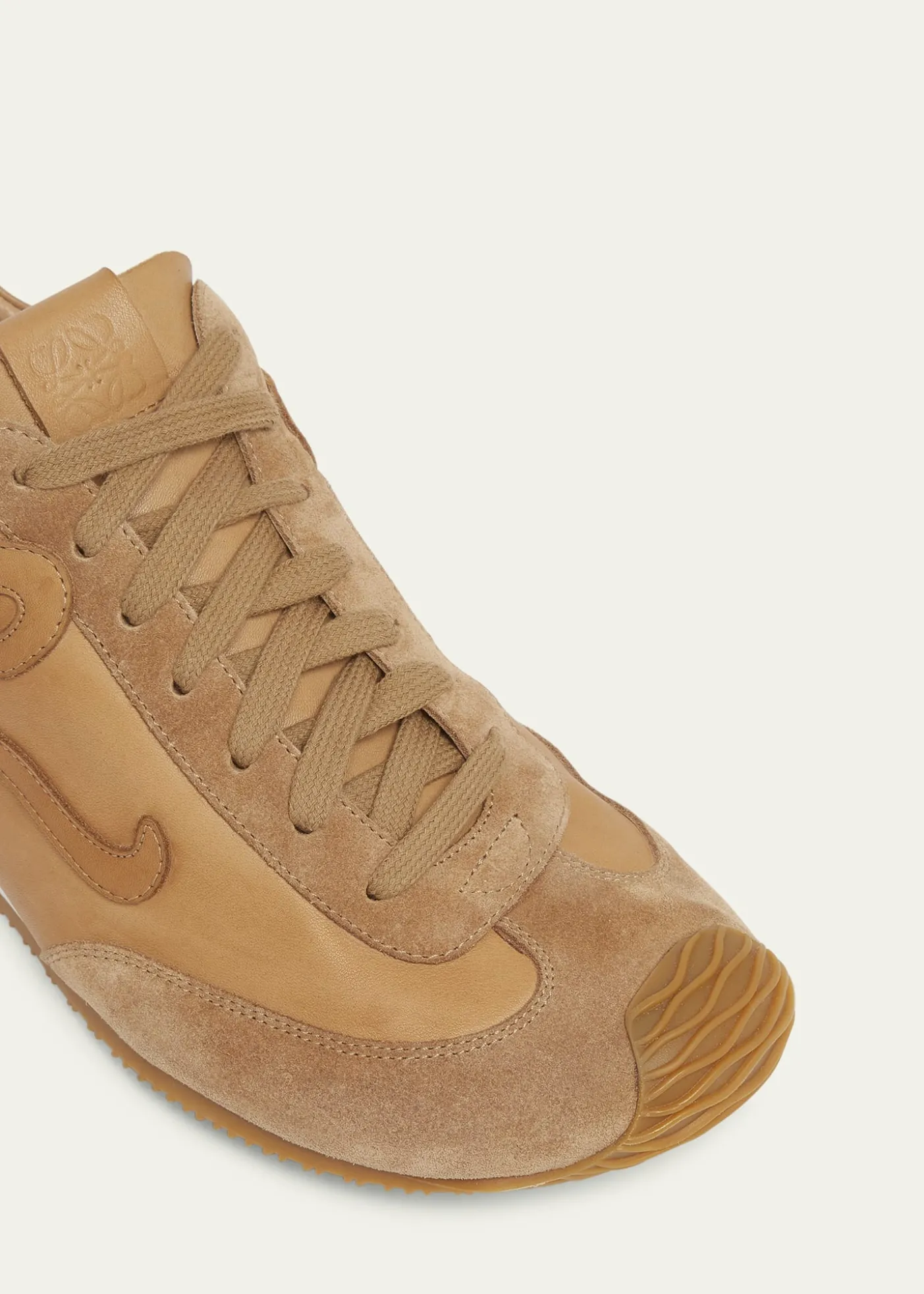 LoeweMen's Ballet Runner 2.0 Leather and Suede Low-Top Sneakers
