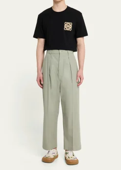 LoeweMen's Flocked Anagram Logo Jersey T-Shirt