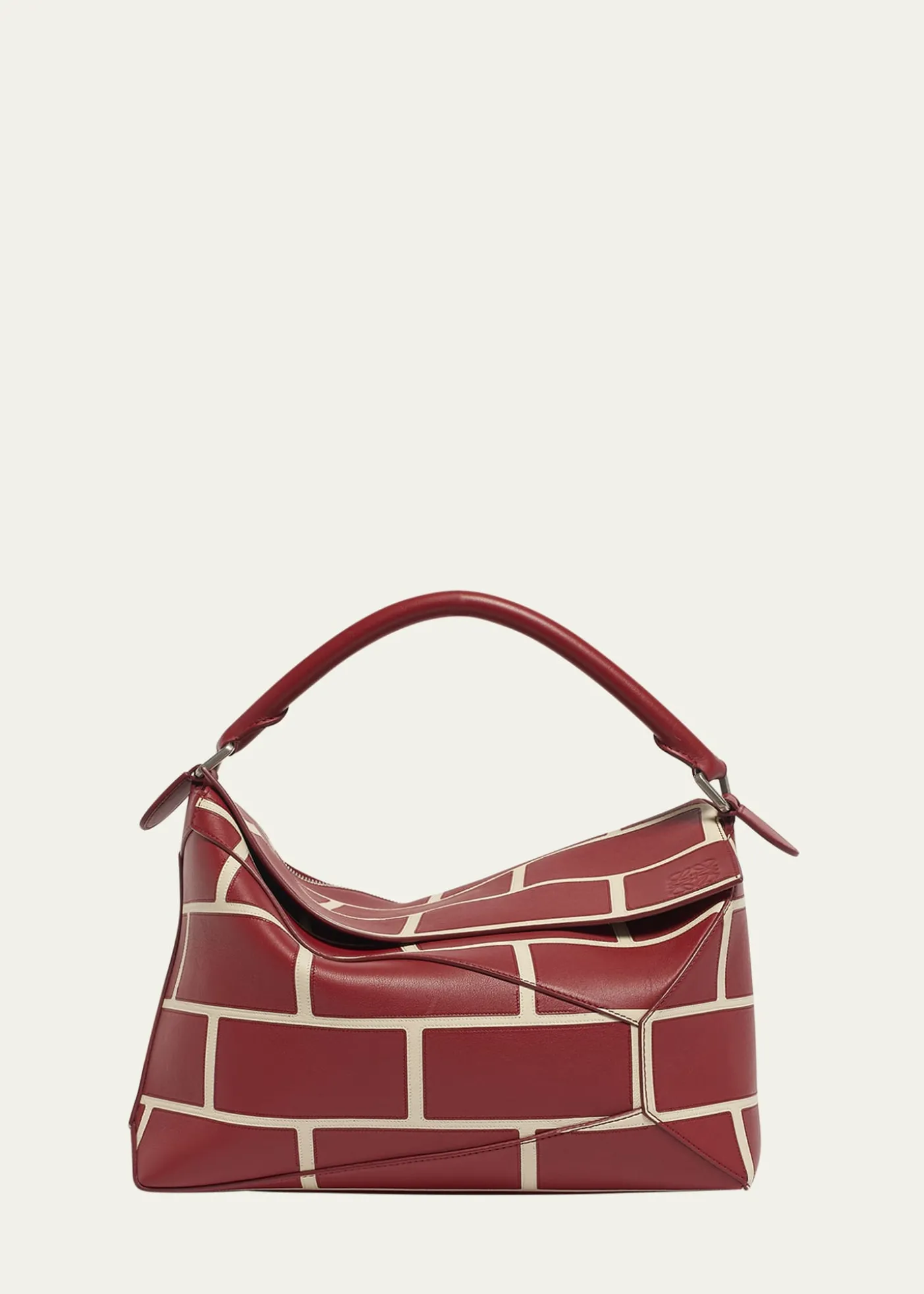 LoeweMen's Large Brick Leather Puzzle Edge Shoulder Bag