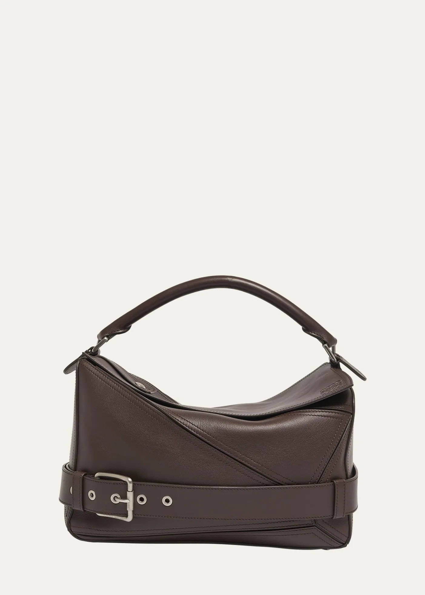 LoeweMen's Large Leather Biker Puzzle Shoulder Bag
