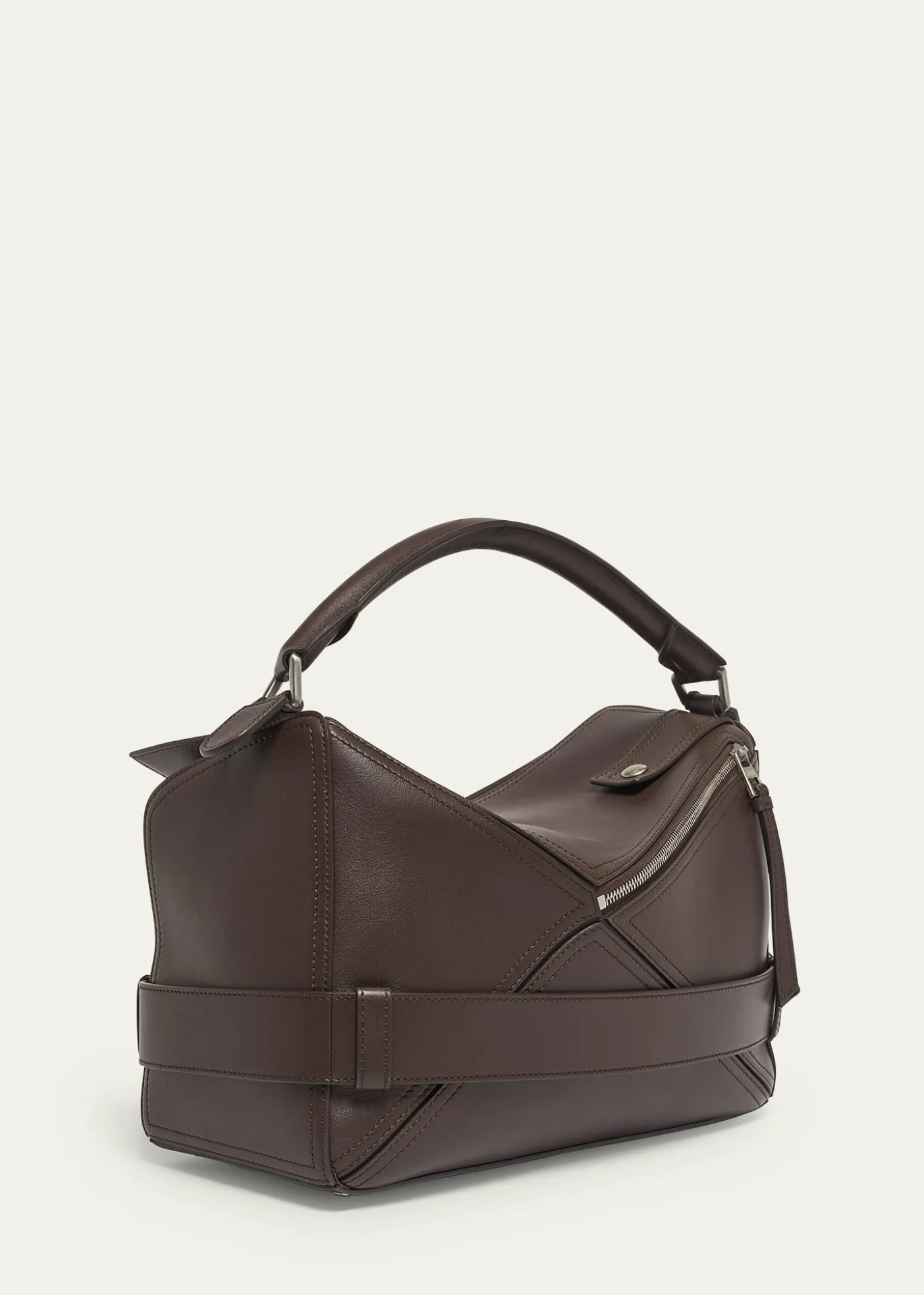 LoeweMen's Large Leather Biker Puzzle Shoulder Bag