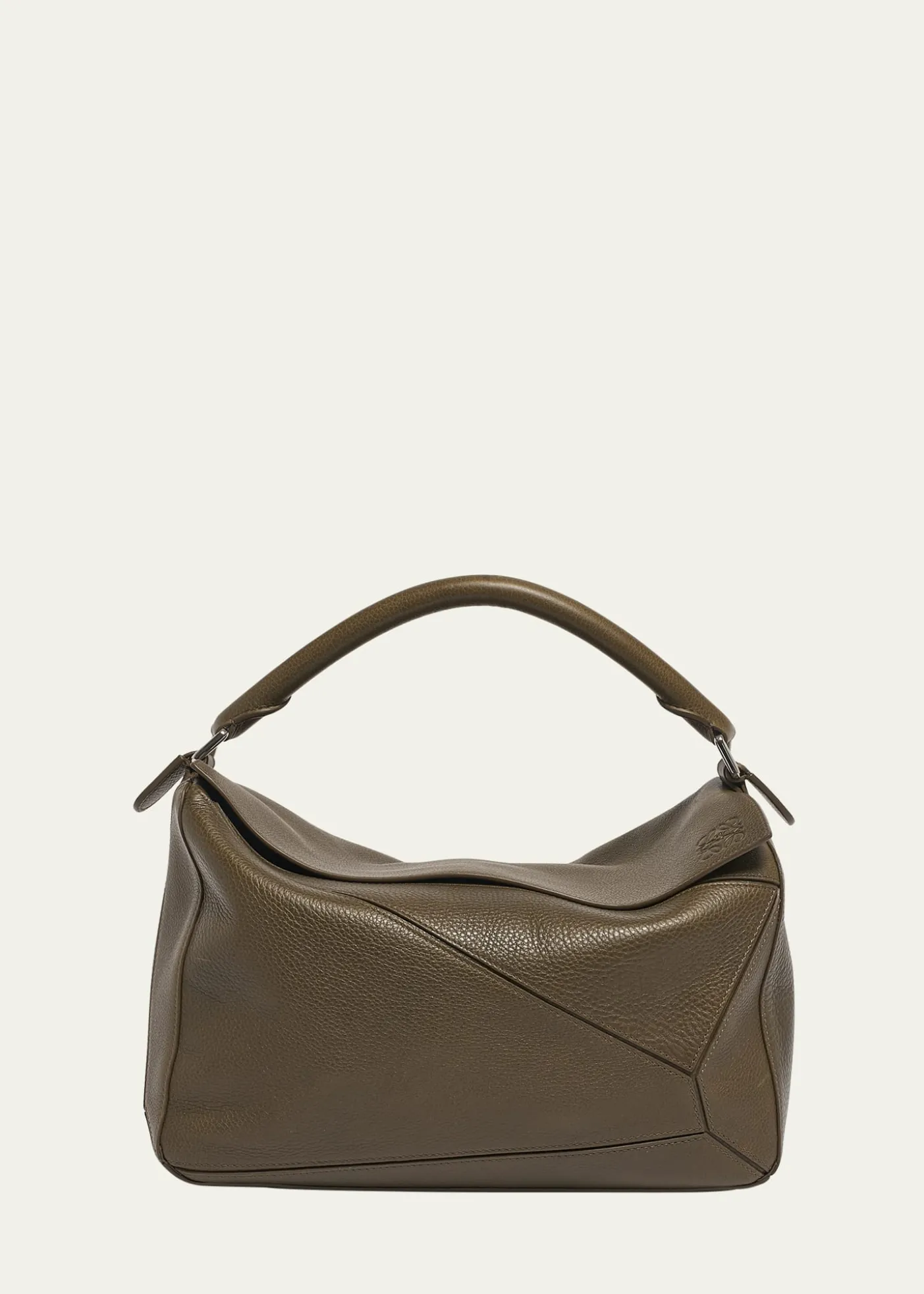 LoeweMen's Large Leather Puzzle Crossbody Bag