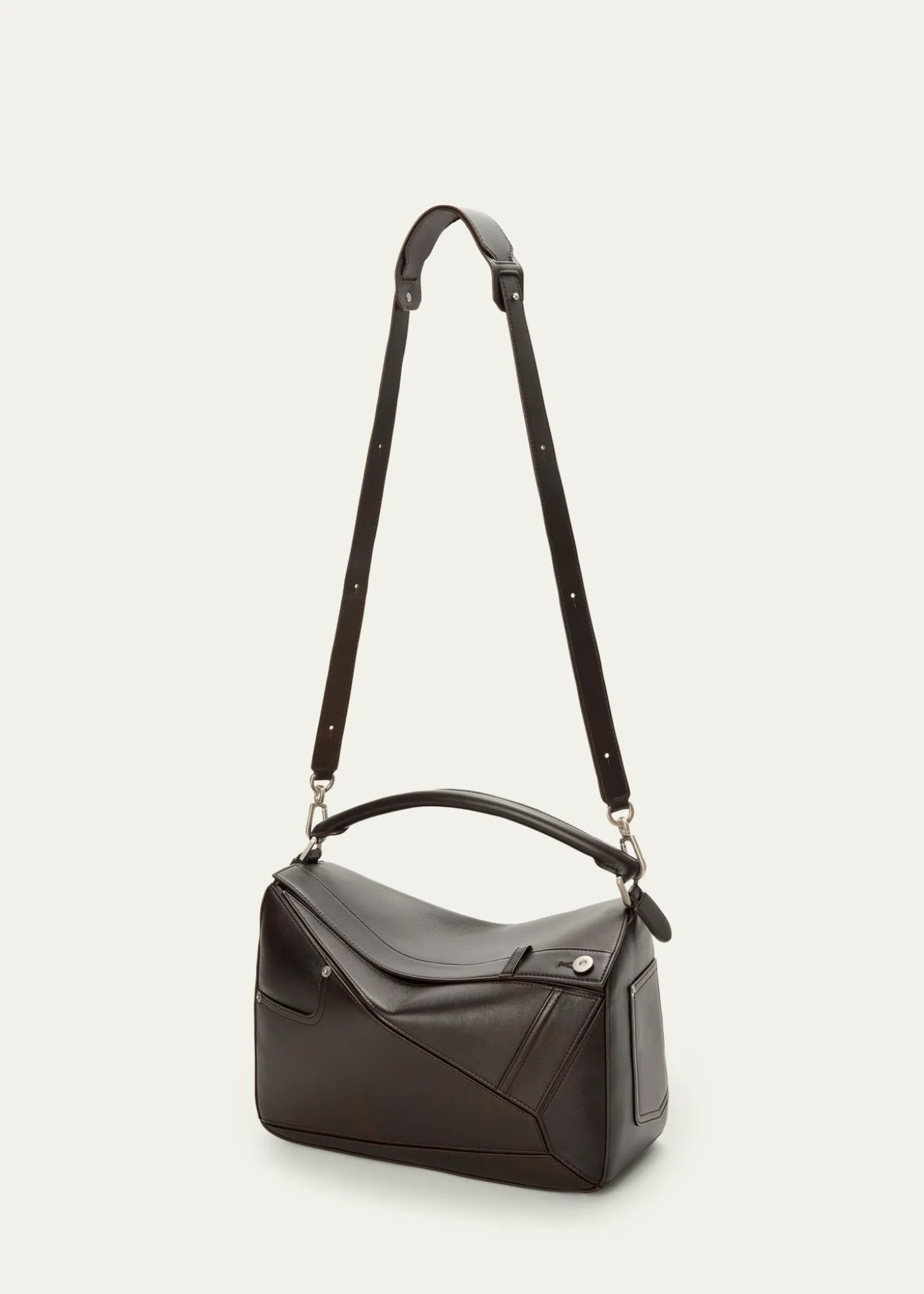 LoeweMen's Large Panta Puzzle Calfskin Shoulder Bag