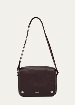 LoeweMen's Medium Pebble Grained Calfskin Messenger Bag