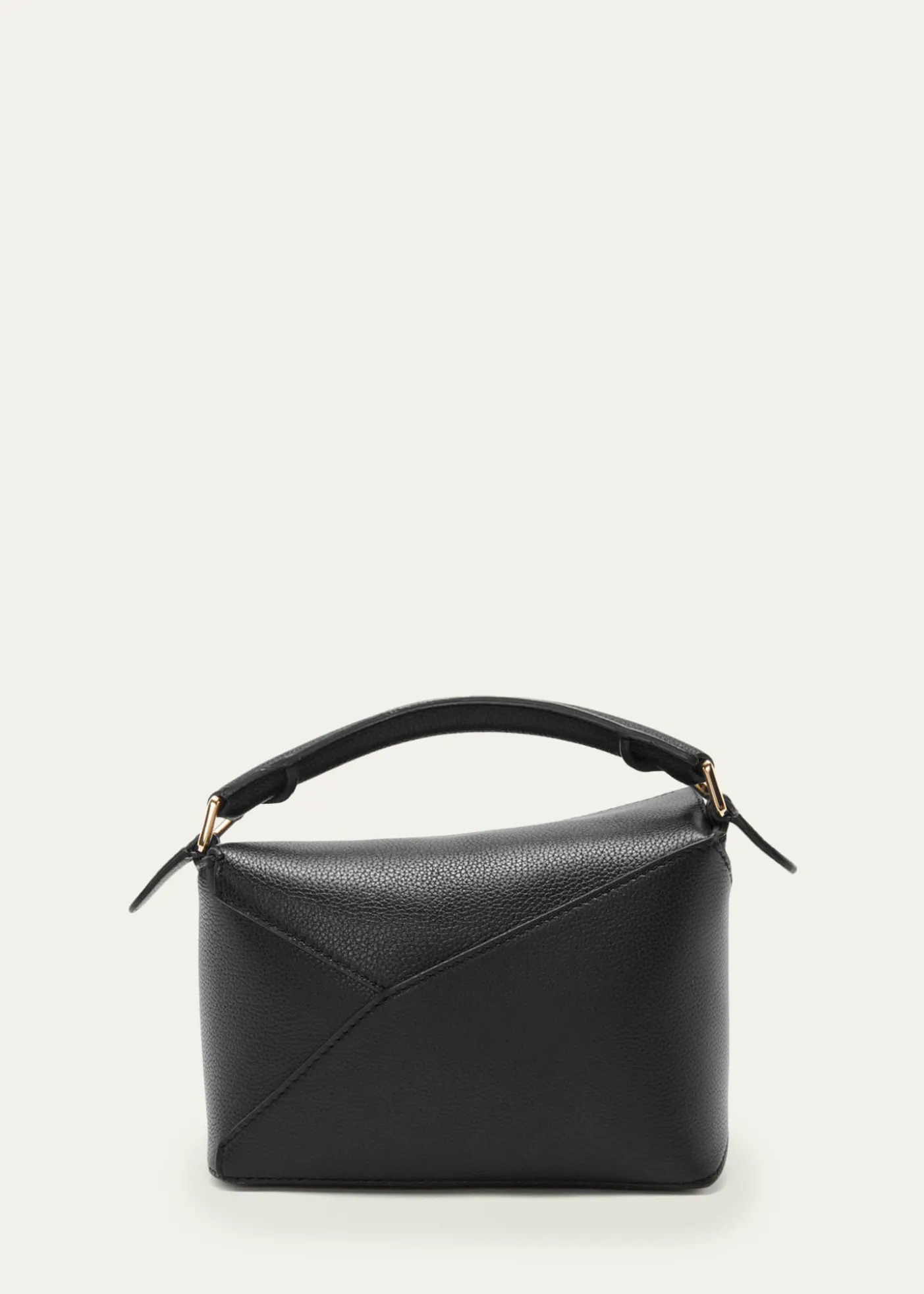 LoewePuzzle Edge Mini Top-Handle Bag in Grain Leather