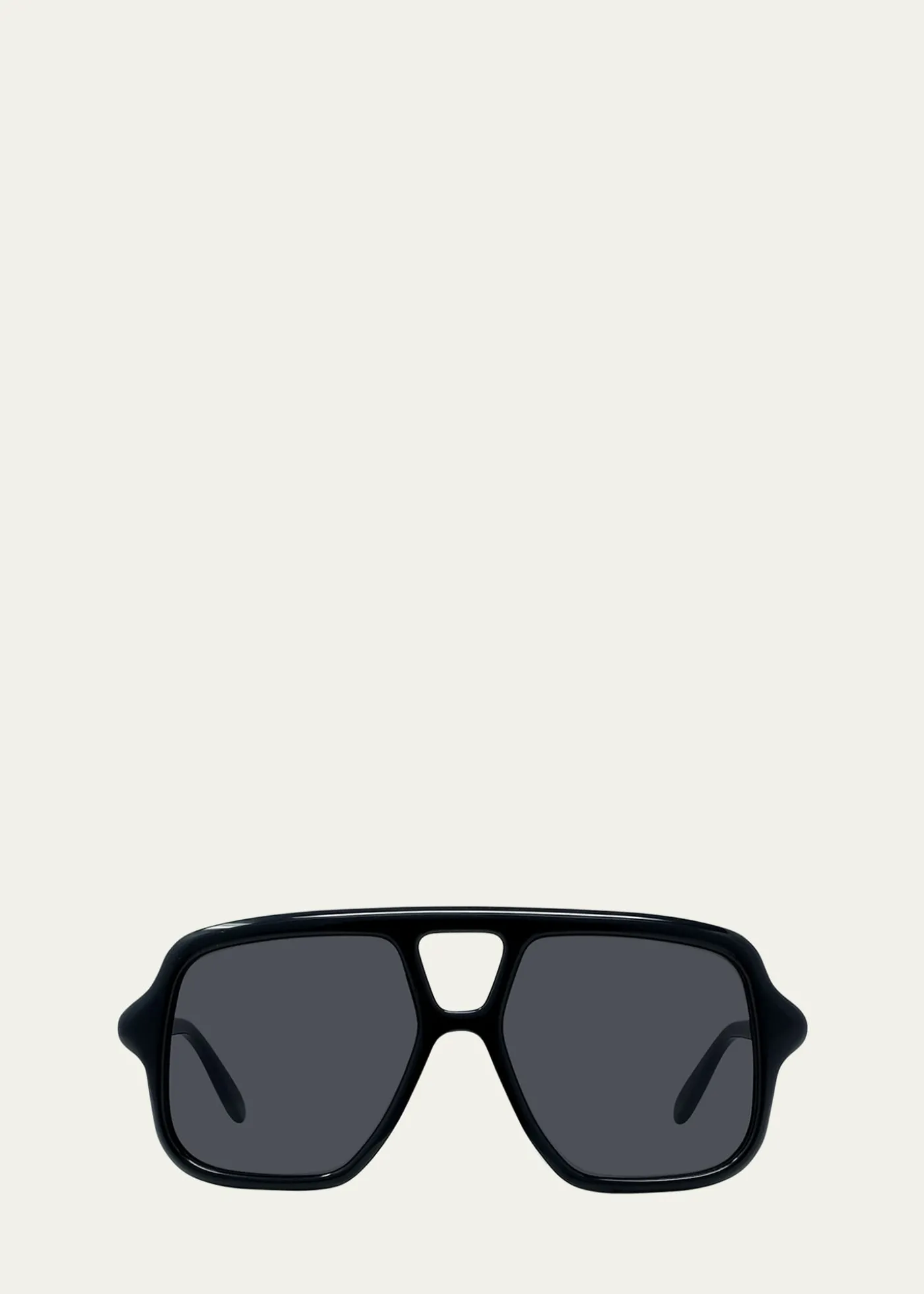 LoeweSlim Aviator Logo Sunglasses