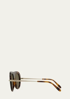 LoeweSlim 52mm Pilot Sunglasses