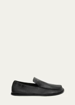 Loewex Paula's Ibiza Men's Flex Grained Leather Slip-On Loafers