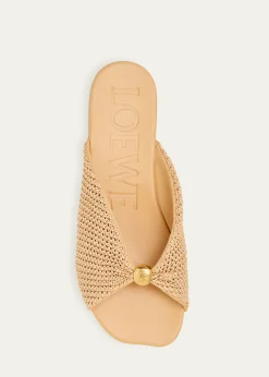 Loewex Paula's Ibiza Pebble Anagram Flat Slide Sandals