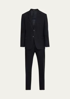 Loro PianaMen's Cotton-Wool Modern Fit Suit