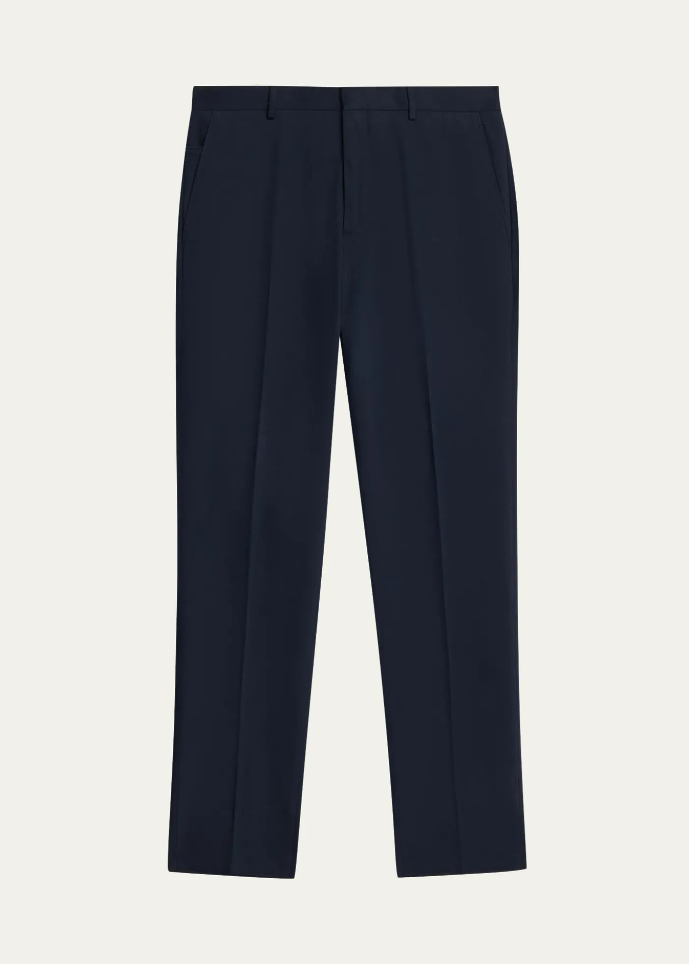 Loro PianaMen's Jarno Cotton Straight Fit Flat-Front Pants