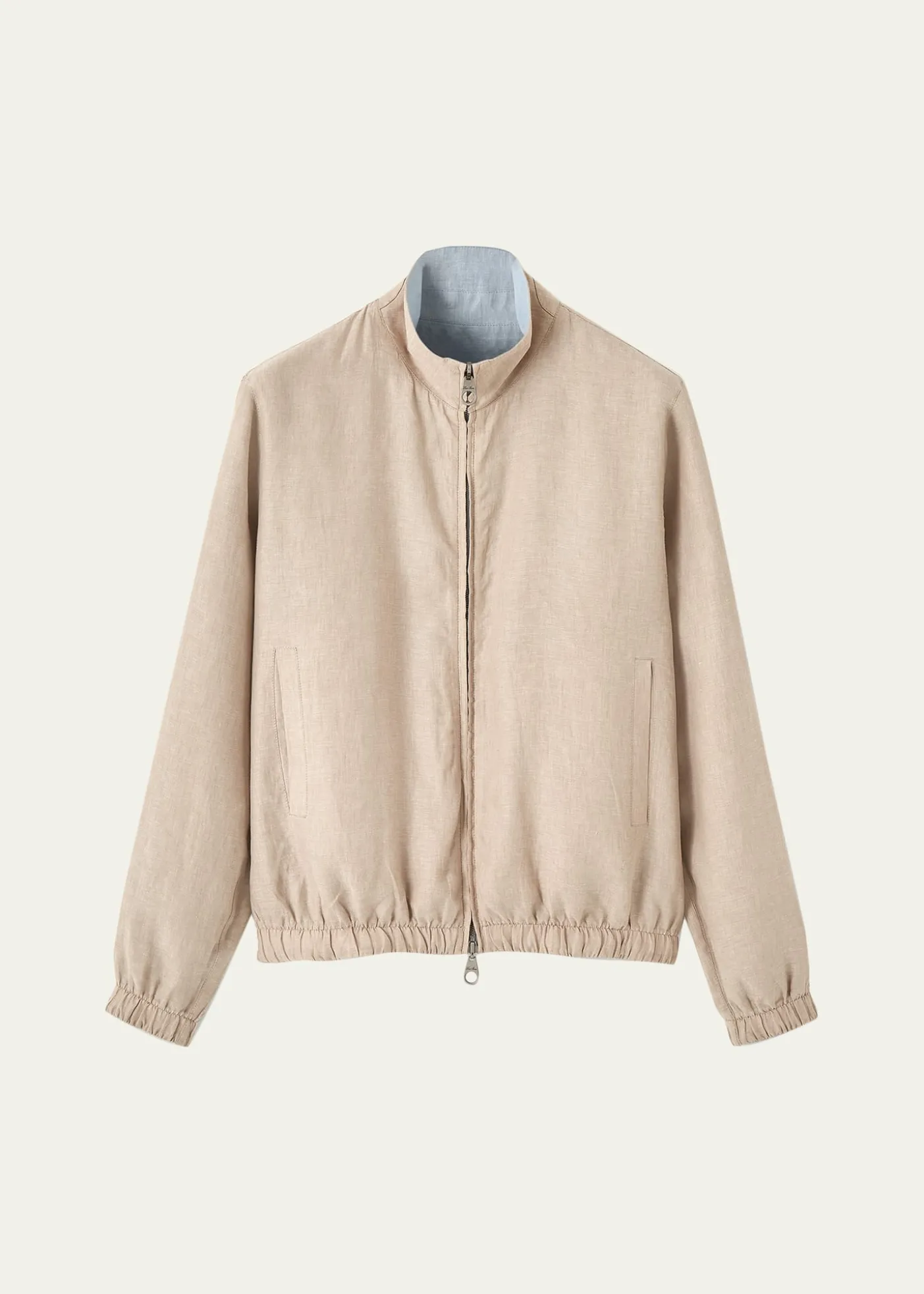 Loro PianaMen's Linen Bomber Jacket