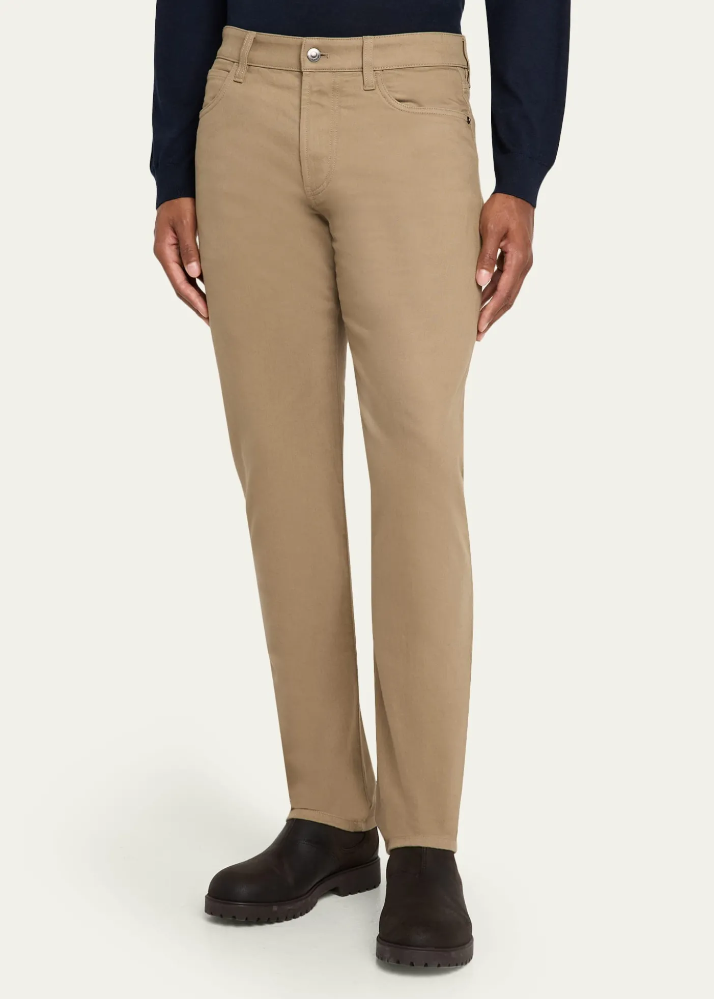 Loro PianaMen's Quarona Slim Five-Pocket Trousers