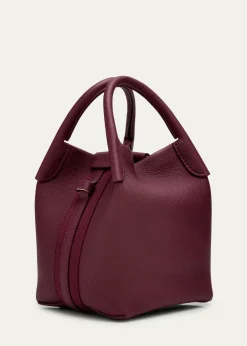 Loro PianaBale Micro Grain Leather Crossbody Bag