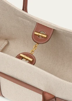 Loro PianaGhiera Small Canvas Shopper Tote Bag