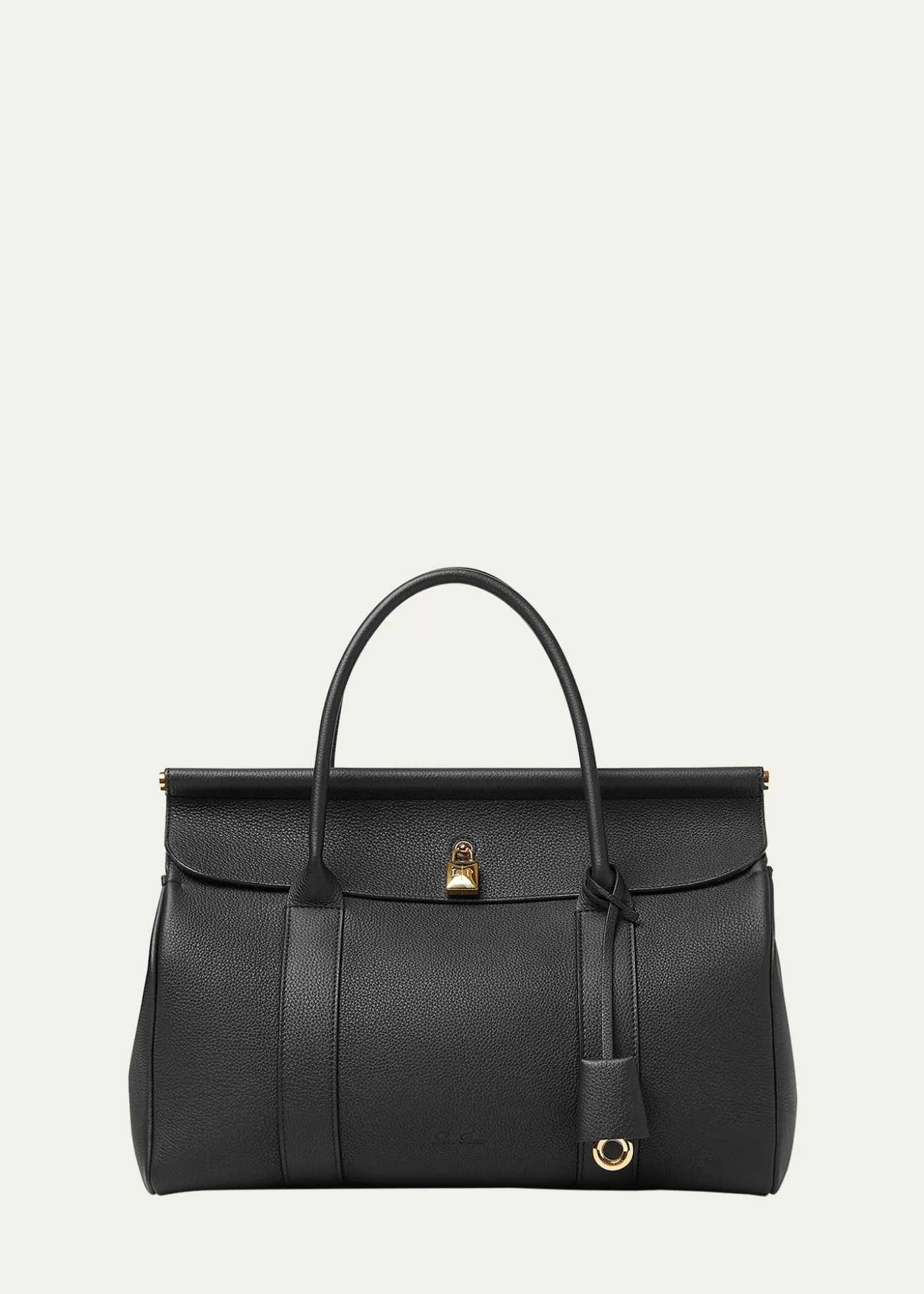 Loro PianaLoom 32 Grained Leather Top-Handle Bag