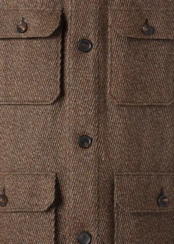 Loro PianaMen's Andover Cannete Flap-Pocket Caban Jacket
